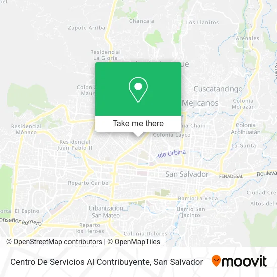 Centro De Servicios Al Contribuyente map