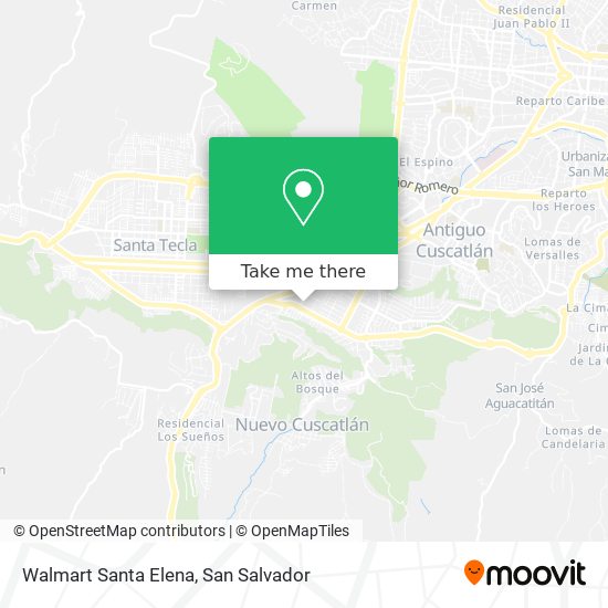 Mapa de Walmart Santa Elena
