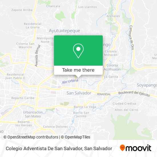 Colegio Adventista De San Salvador map