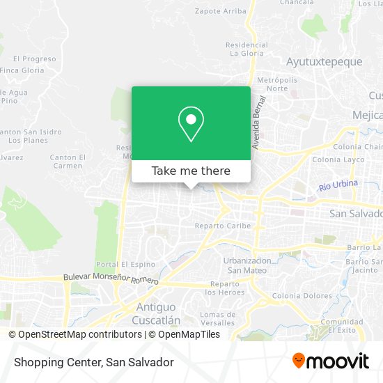 Mapa de Shopping Center