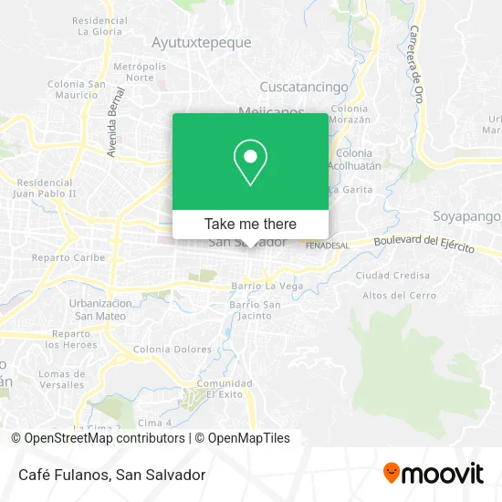 Café Fulanos map