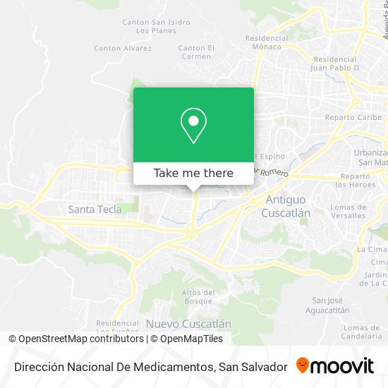 Dirección Nacional De Medicamentos map