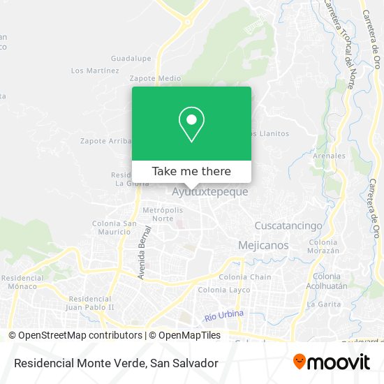 Mapa de Residencial Monte Verde