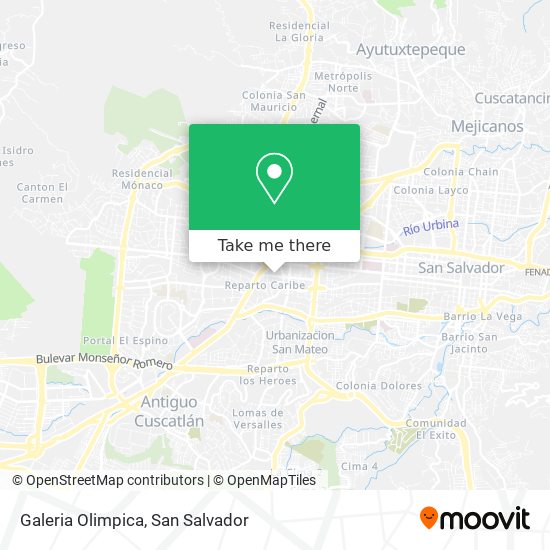 Galeria Olimpica map