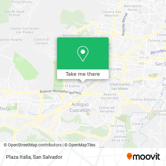 Plaza Italia map