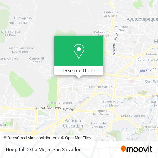 How to get to Hospital De La Mujer in San Salvador by Bus?