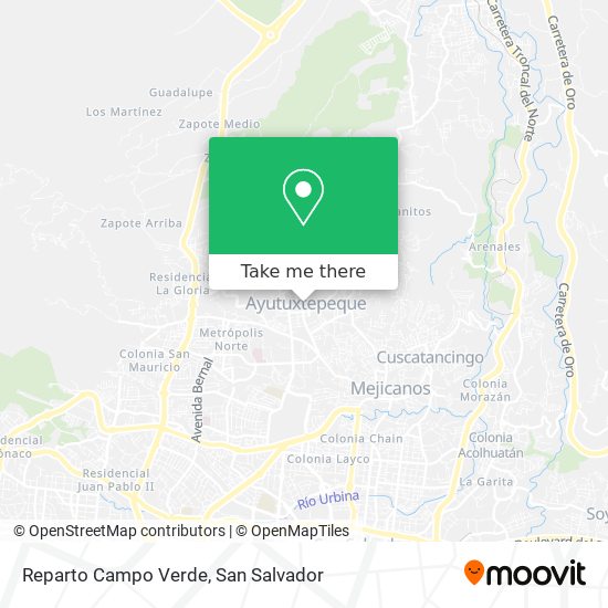 Reparto Campo Verde map
