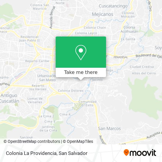 Colonia La Providencia map