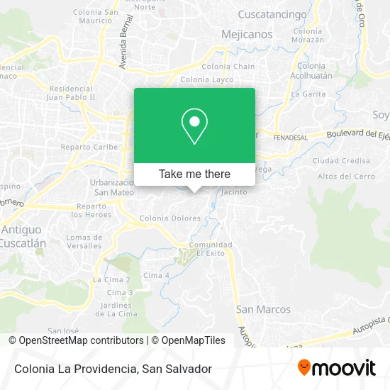 Mapa de Colonia La Providencia