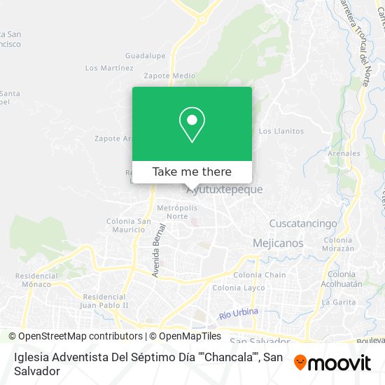 Mapa de Iglesia Adventista Del Séptimo Día ""Chancala""
