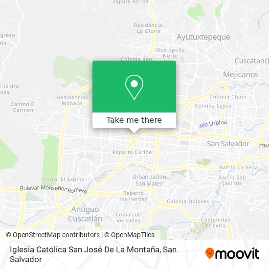 Iglesia Católica San José De La Montaña map