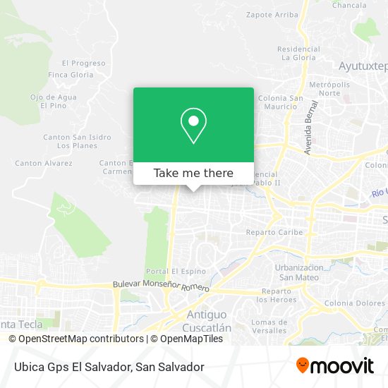 Mapa de Ubica Gps El Salvador