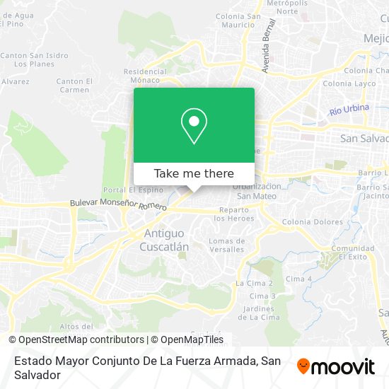 How to get to Estado Mayor Conjunto De La Fuerza Armada in