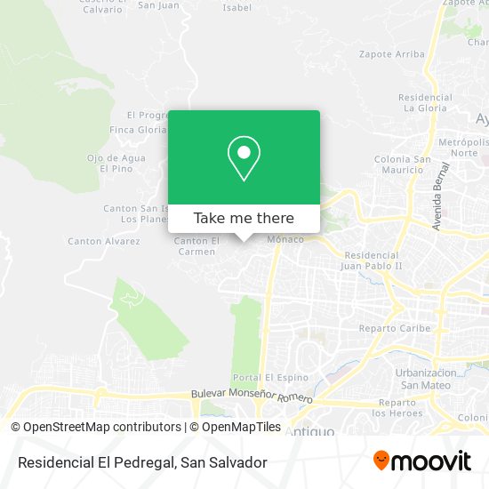 Residencial El Pedregal map