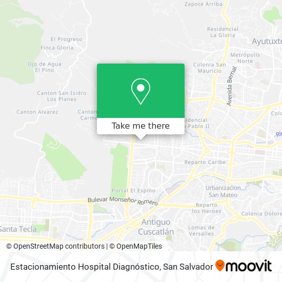 Estacionamiento Hospital Diagnóstico map