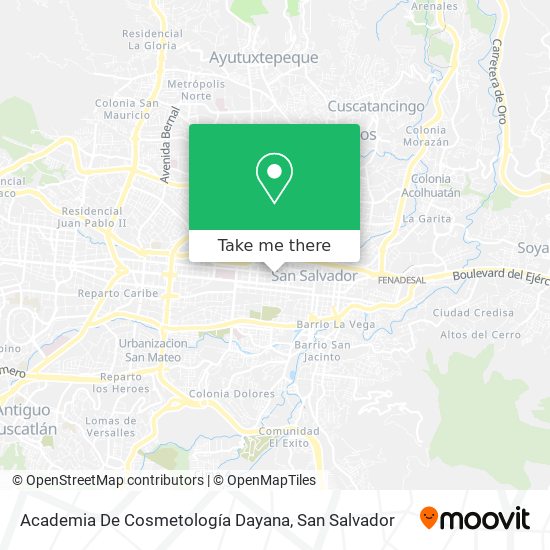 Academia De Cosmetología Dayana map