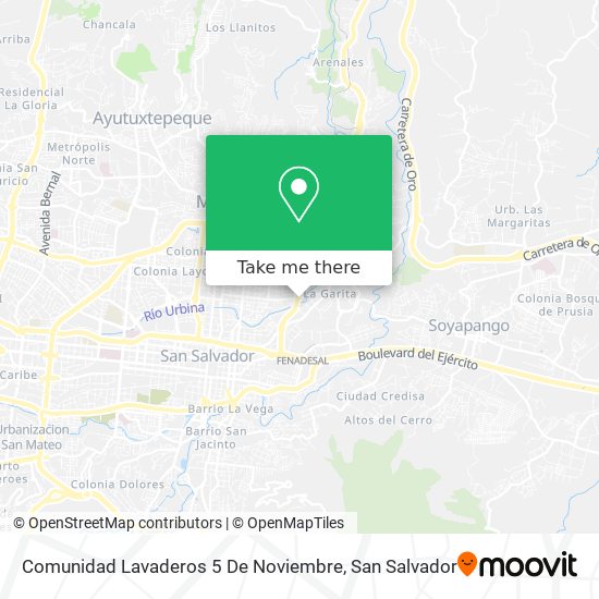 Comunidad Lavaderos 5 De Noviembre map