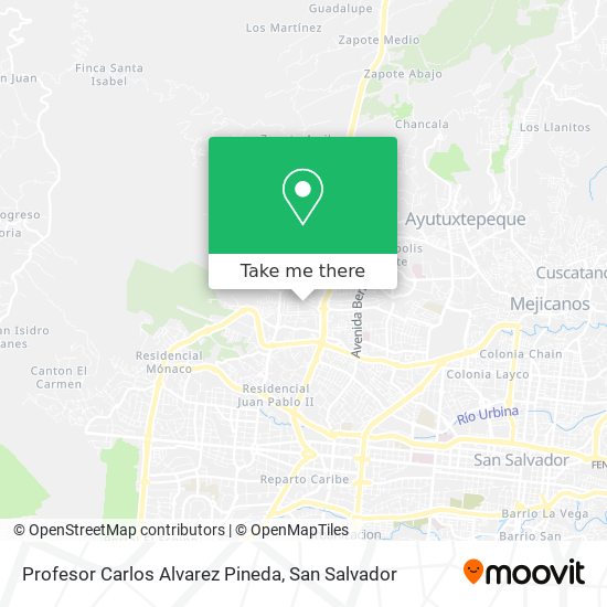 Mapa de Profesor Carlos Alvarez Pineda