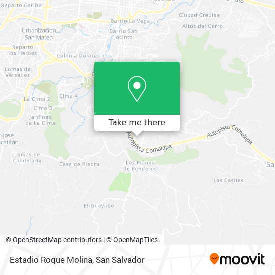 Estadio Roque Molina map