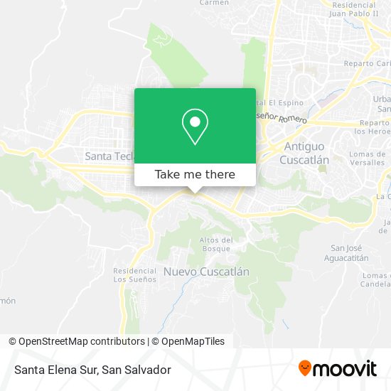 Santa Elena Sur map