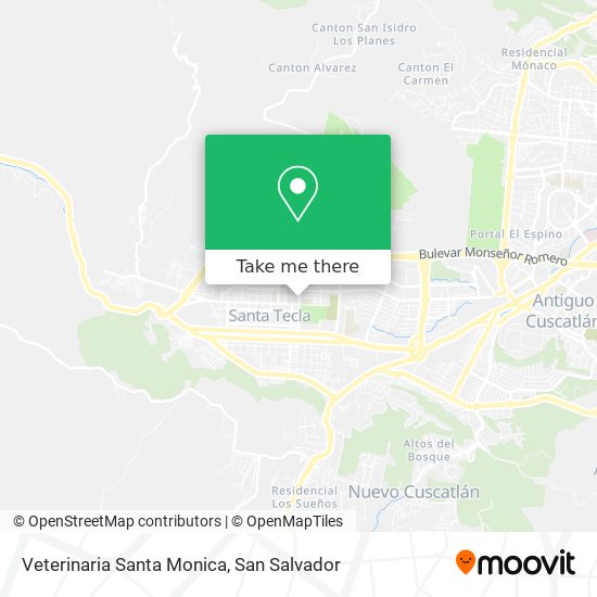 Veterinaria Santa Monica map