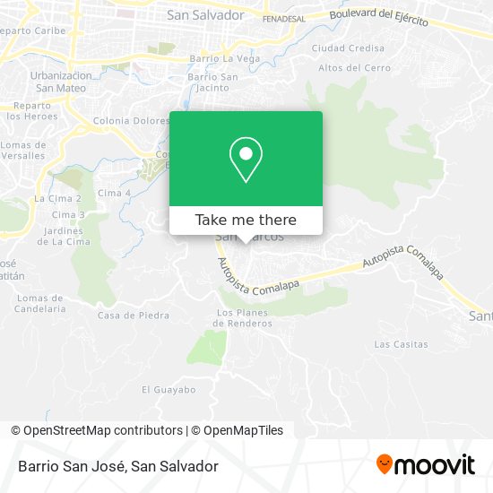 Barrio San José map