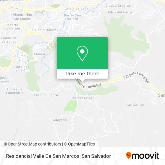 Residencial Valle De San Marcos map