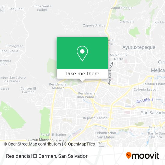 Residencial El Carmen map