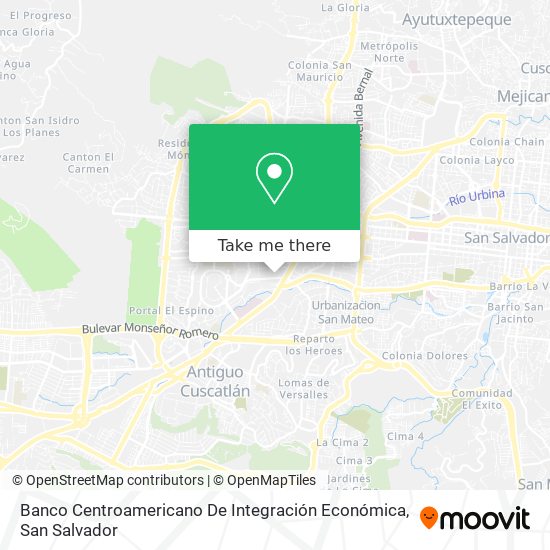 Banco Centroamericano De Integración Económica map