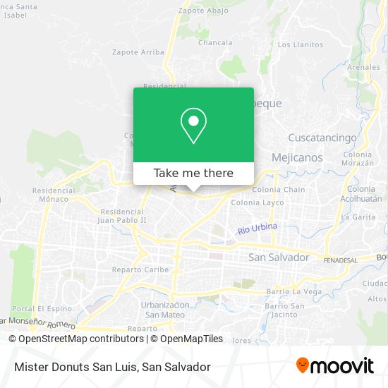 Mister Donuts San Luis map