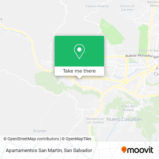 Apartamentos San Martín map