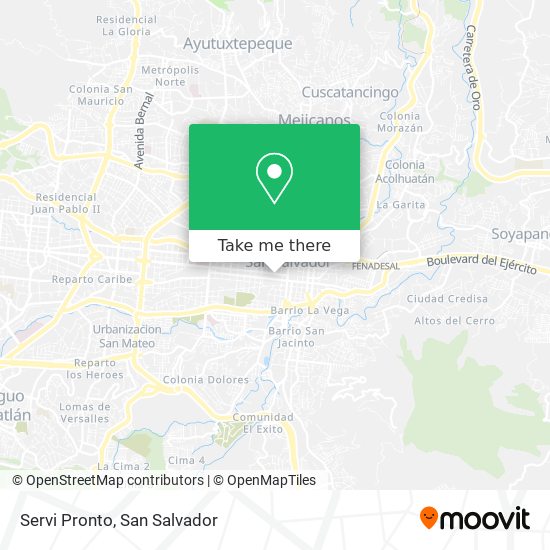 Servi Pronto map