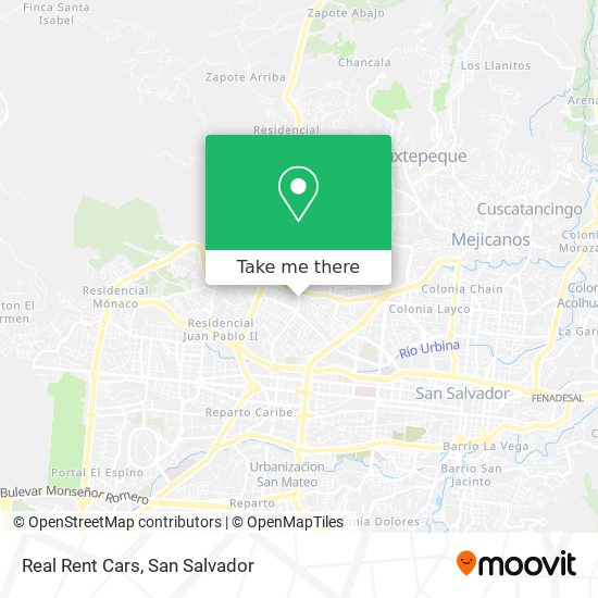 Real Rent Cars map