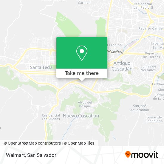 Mapa de Walmart