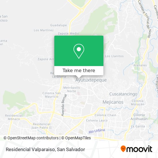 Residencial Valparaiso map