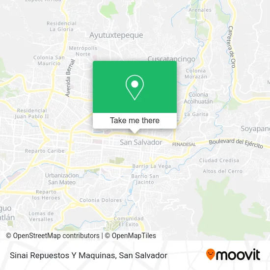 Mapa de Sinai Repuestos Y Maquinas