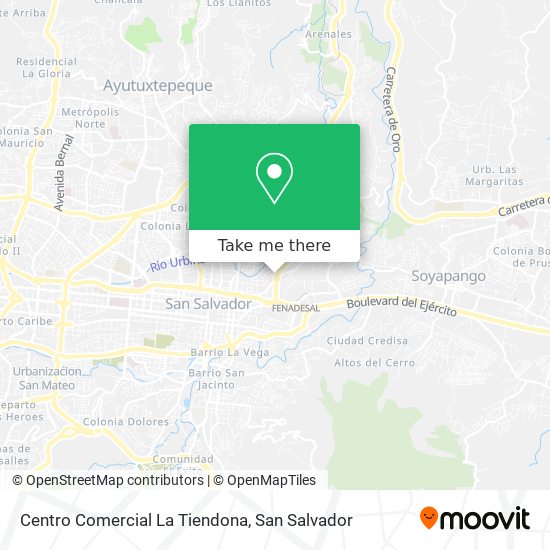 Mapa de Centro Comercial La Tiendona