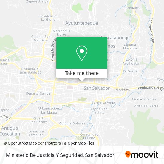 Ministerio De Justicia Y Seguridad map