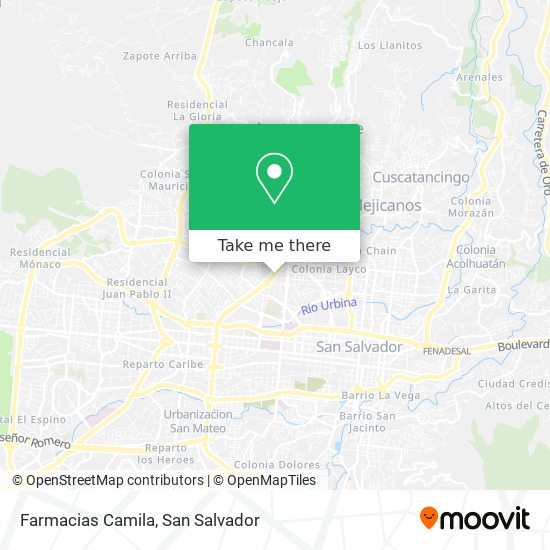 Farmacias Camila map