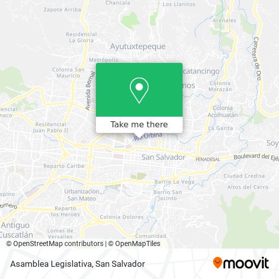 Mapa de Asamblea Legislativa