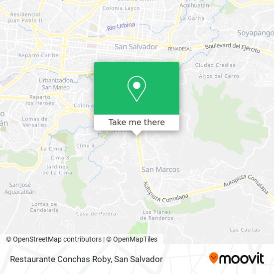 Restaurante Conchas Roby map