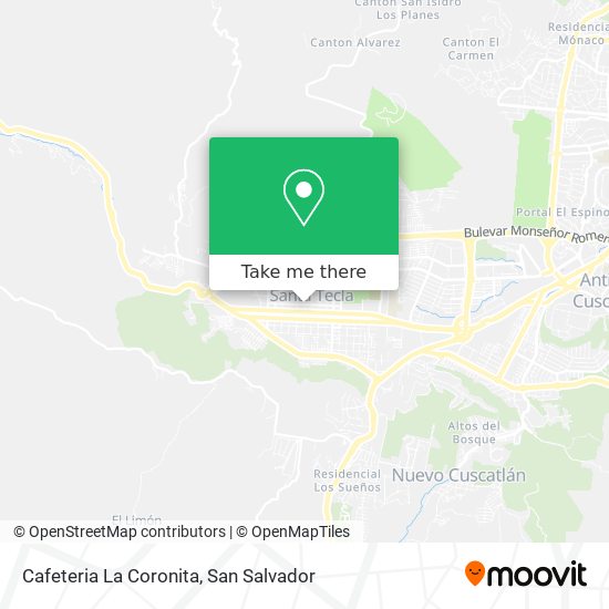 Cafeteria La Coronita map