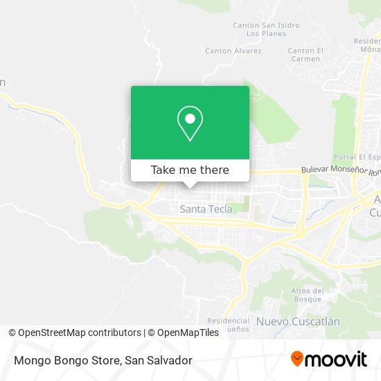 Mongo Bongo Store map