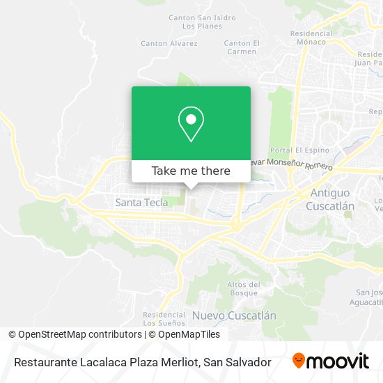 Restaurante Lacalaca Plaza Merliot map
