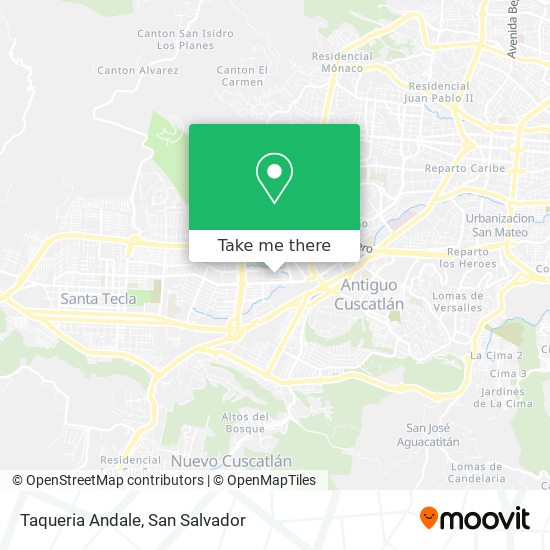 Mapa de Taqueria Andale