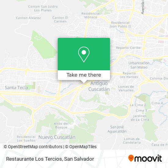 Restaurante Los Tercios map