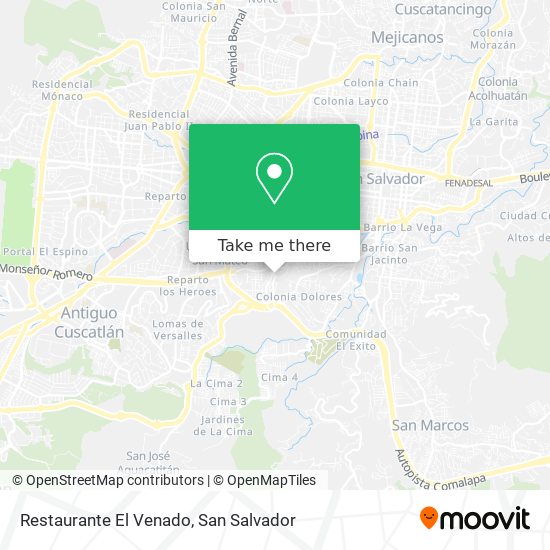 Restaurante El Venado map