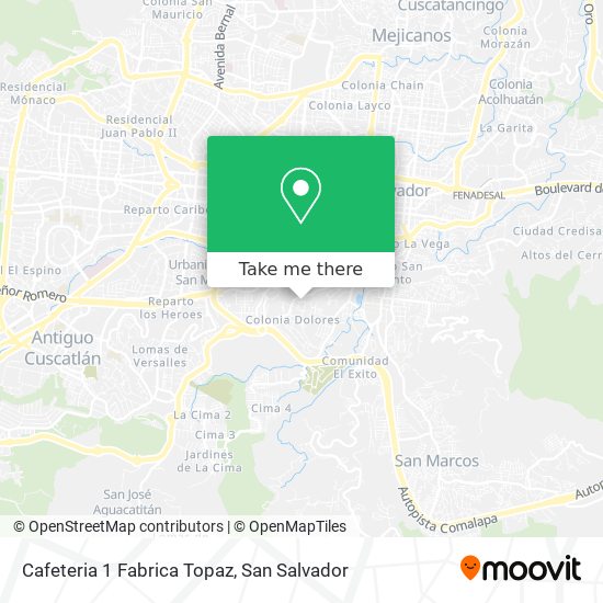 Cafeteria 1 Fabrica Topaz map