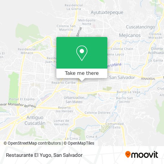 Restaurante El Yugo map