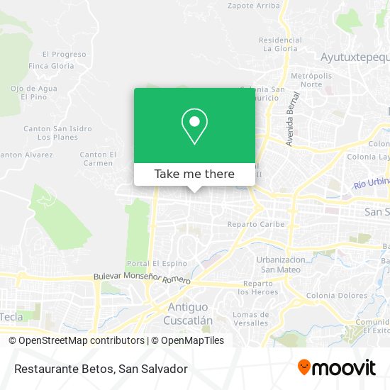 Mapa de Restaurante Betos